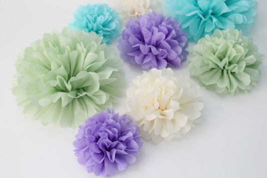 20 Paper Flowers- PICK YOUR COLORS